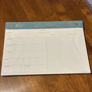 Designworks Ink Daily Planner with Gold Accents NWT